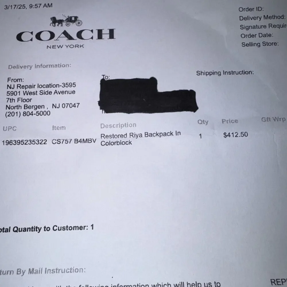 Coach Reloved CS757 B4MBV Riya Backpack In Colorblock Brown Leather - Picture 16 of 16